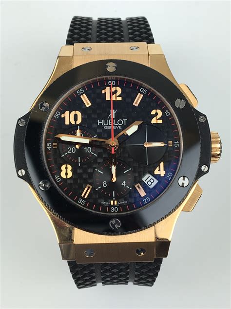 hublot geneve gold and black